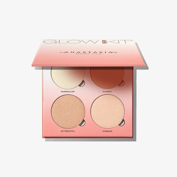ANASTASIA Beverly Hills Sugar Glow Highlighter Kit / Metallic Vegan Pink / NEW - Picture 2 of 3